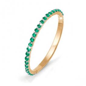 Золотое кольцо КЮЗ Del'ta Dп110063 с фианитом Dп110063 фото